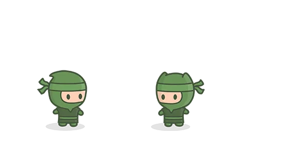 Example of ninjas who are of the Leader Class (left) and Evolver Class (right).