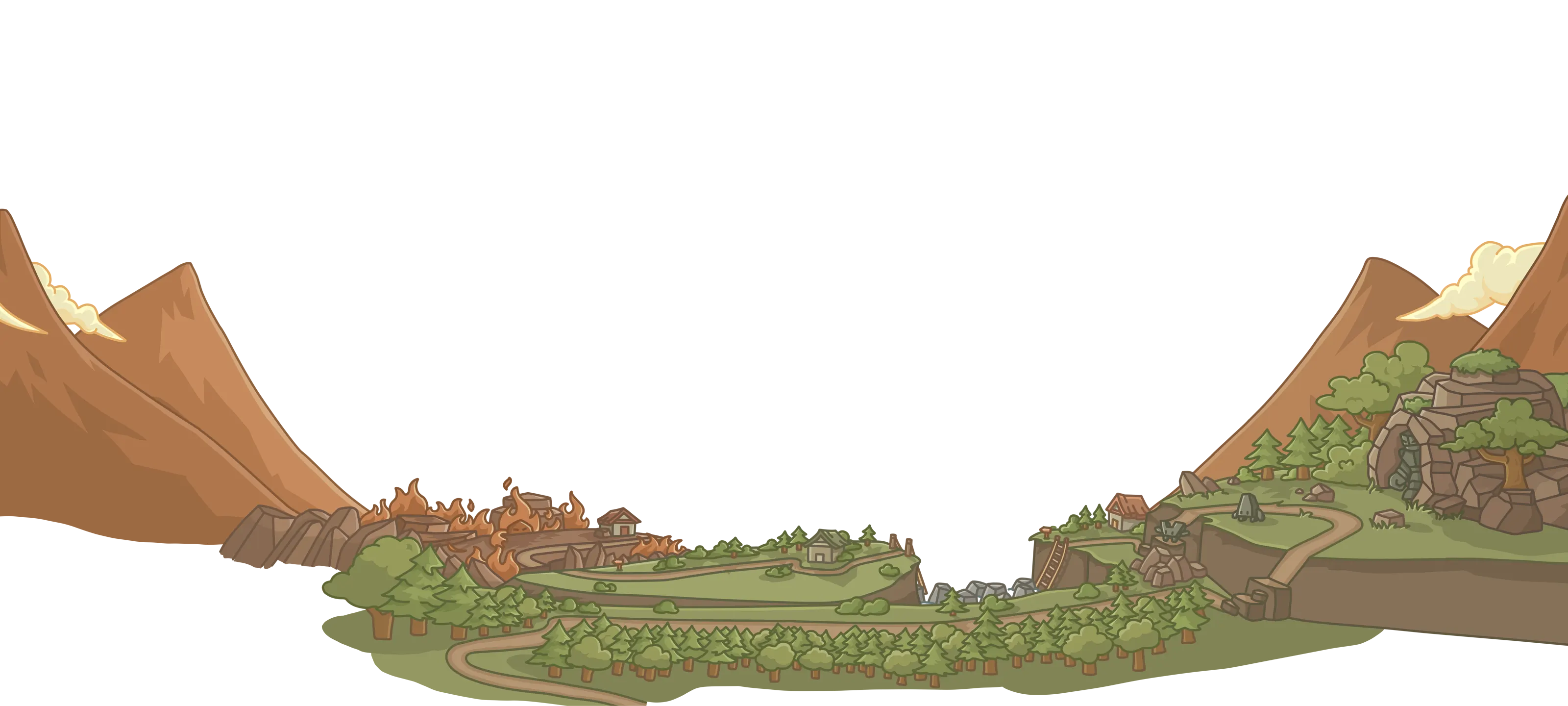 Parallax background images.