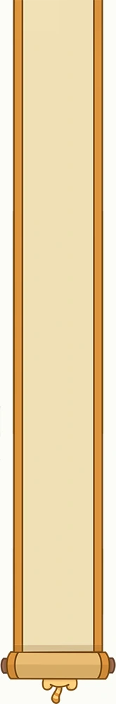 Just an empty scroll.