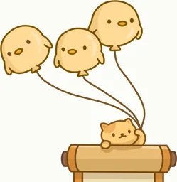 A floating Neko says hello.